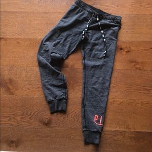 Victoria’s Secret “pink” heathered grey joggers